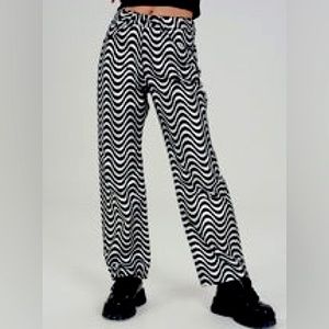 Ragged Priest Wave Jeans Black & Silver 30 NWT